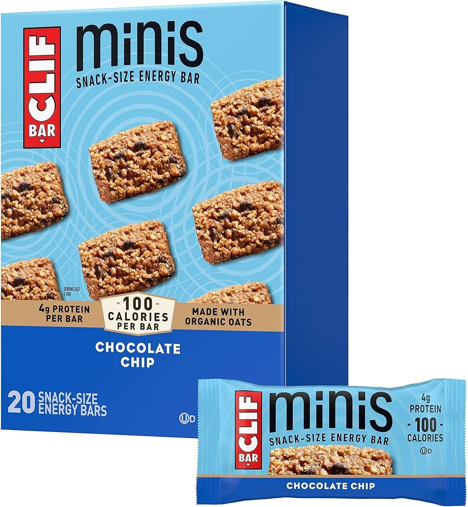 CLIF BAR Minis - Chocolate Chip - Made with Organic Oats - 4g Protein - Non-GMO - Plant Based - S... | Amazon (US)