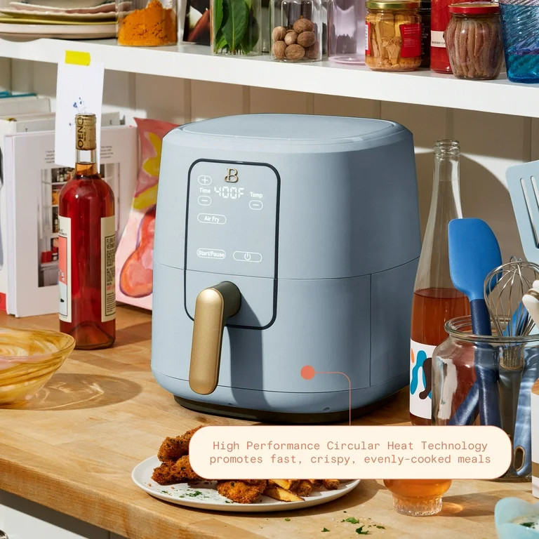 Beautiful 6 Qt Air Fryer with TurboCrisp Technology, Cornflower Blue by Drew Barrymore | Walmart (US)