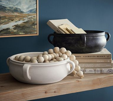 Joshua Handcrafted Ceramic Decorative Bowl | Pottery Barn (US)