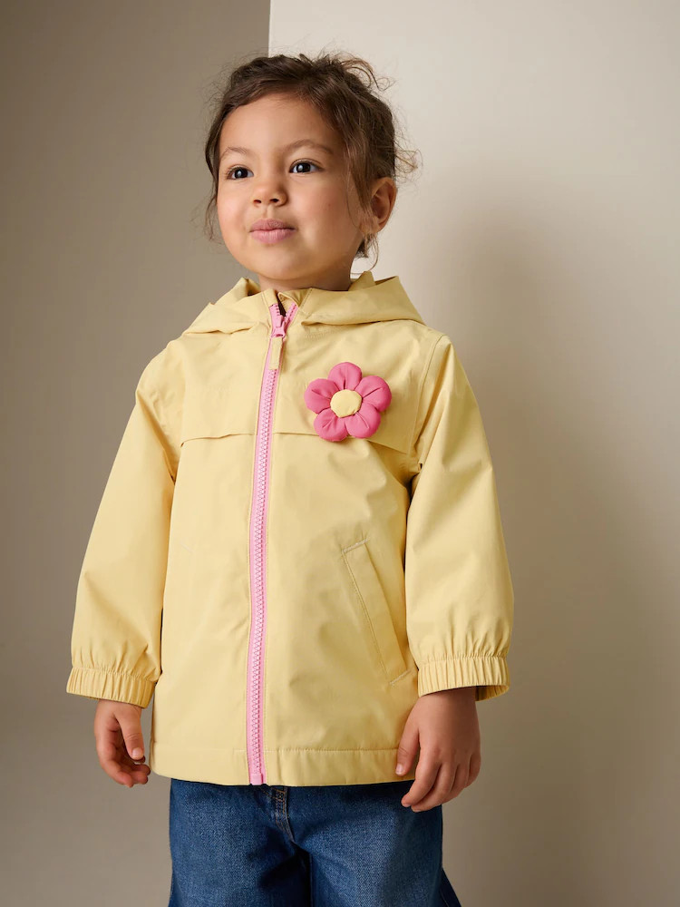 Lemon 3D Flower Waterproof Jacket (6mths-7yrs) | Next US