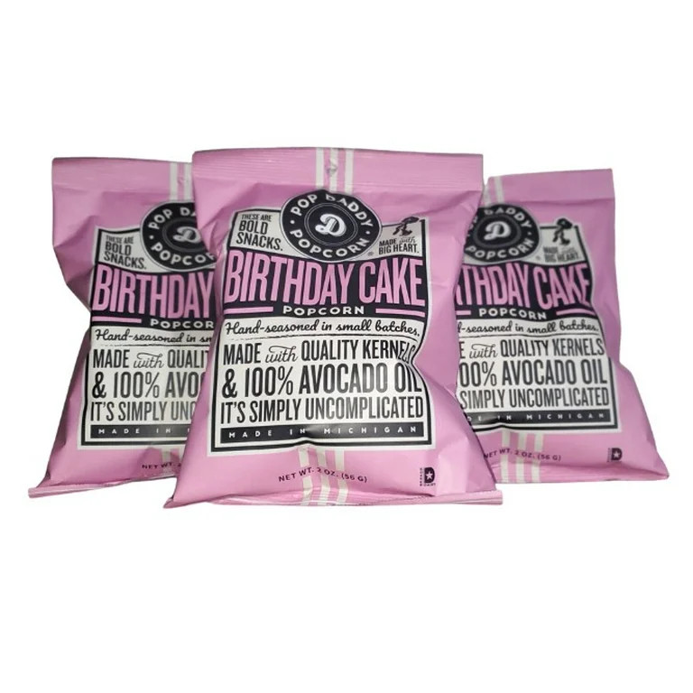 Pop Daddy Popcorn-Birthday Cake 2oz-3pk | Walmart (US)