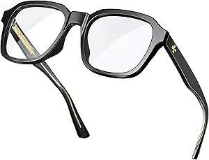 VISOONE Oversized Square Blue Light Blocking Glasses Fashion Computer Eyewear for Women and Men B... | Amazon (US)