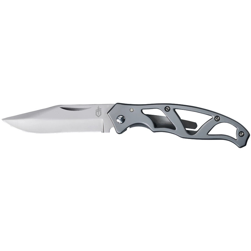 Gerber Paraframe Mini small frame lock knife with open stainless steel handle