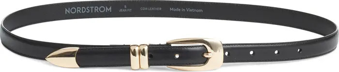 Mina Skinny Leather Belt | Nordstrom