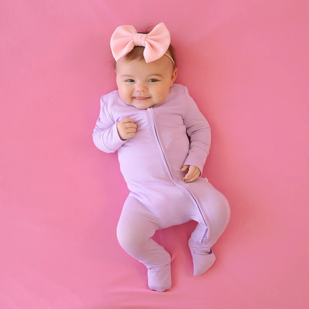 Solid Purple Baby Convertible Sleeper | Lavender Haze | Posh Peanut