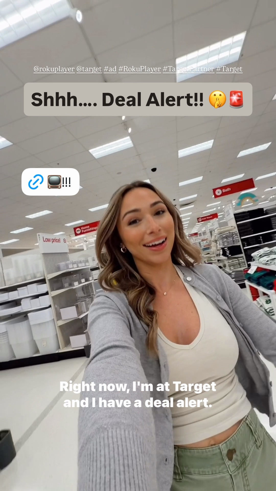 @rokuplayer @target #ad #RokuPartner #TargetPartner #target Deal Alert! Shop with me at Target. I’m looking for the new Roku Hiro line. It comes in 24” to 65” and it’s all about providing essential features without sacrificing value - so let’s go find it! 

#LTKHome #LTKHoliday #LTKGiftGuide