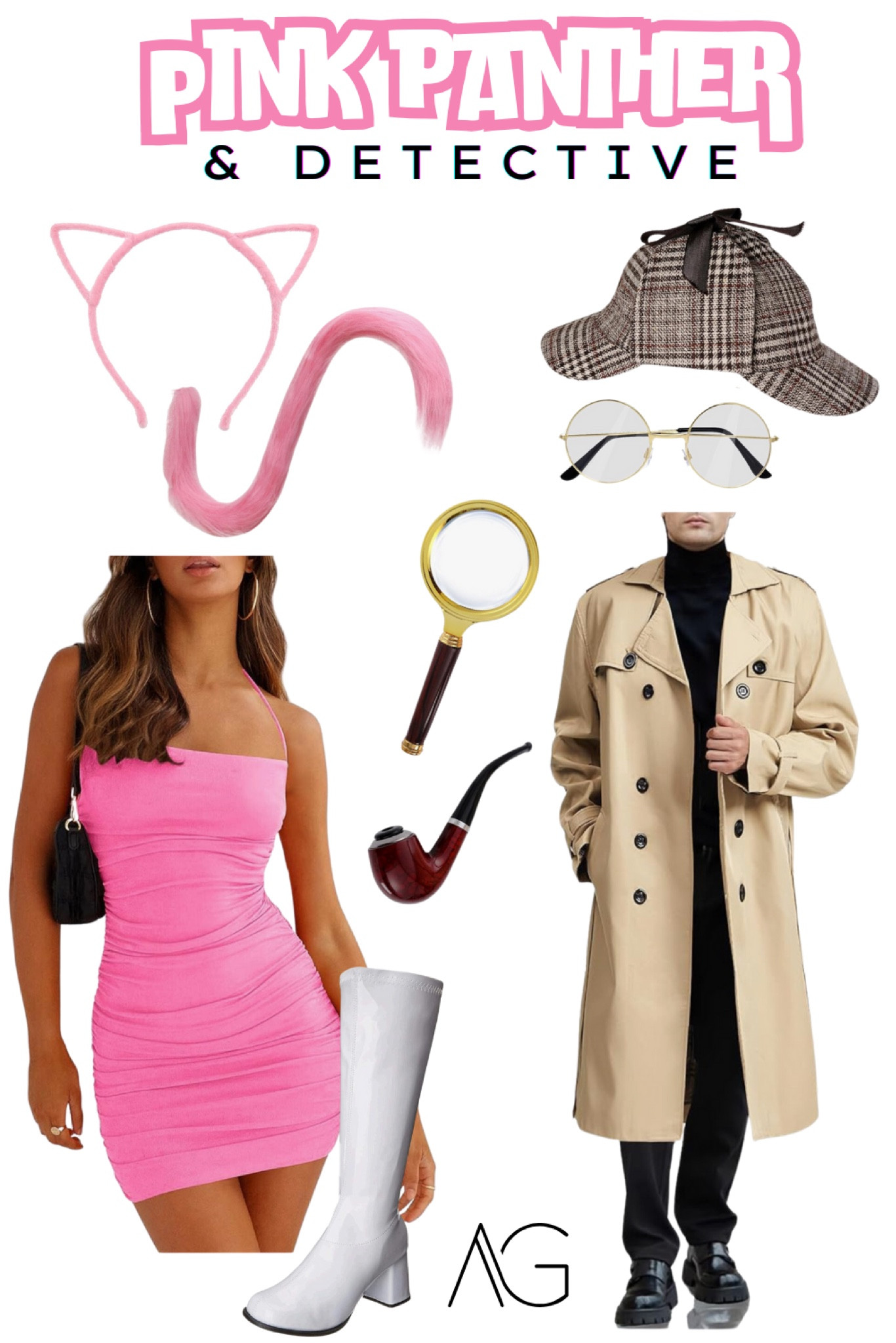 Pink Panther and detective couples Halloween Costume Idea! #halloween #couplescostume #fall #costumeparty #costumeideas #pinkpanther

#LTKParties #LTKSeasonal