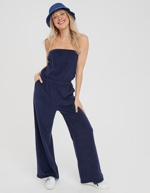 OFFLINE By Aerie Summer Lights Terry Jumpsuit | Aerie