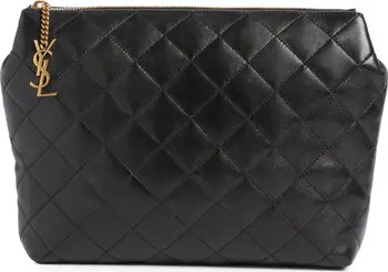 Large Cassandre Leather Cosmetics Bag | Nordstrom