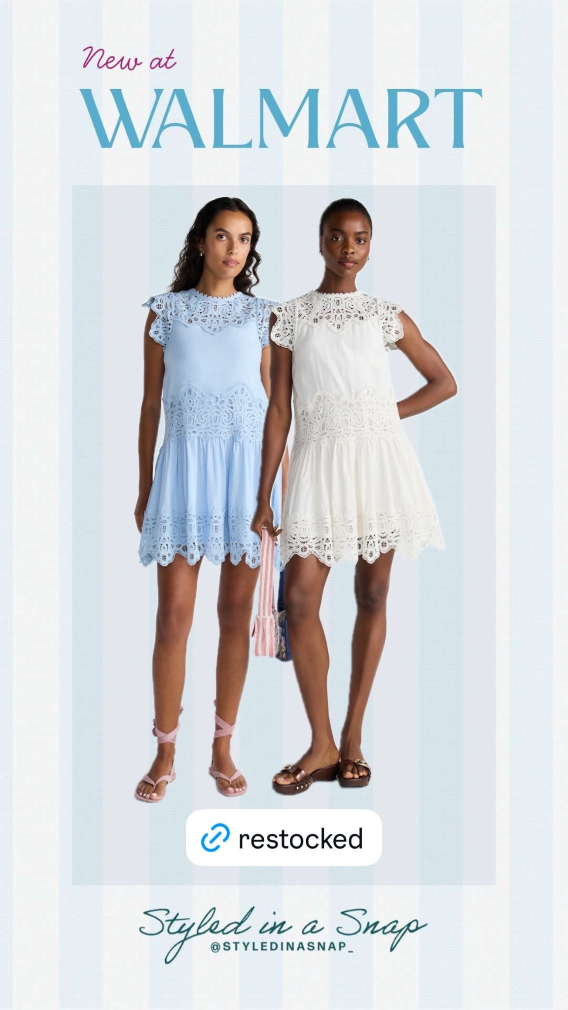 The cutest lace trim dress was restocked at Walmart!

#LTKSeasonal #LTKOver40