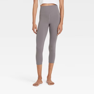 Women's Everyday Soft Ultra High-Rise Capri Leggings - All In Motion™ Gray L | Target