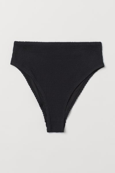 Fully lined, waist-high bikini bottoms with high-cut legs. High-cut at back. | H&M (US)
