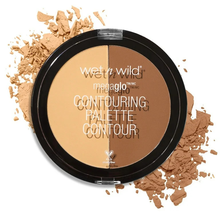 Wet n Wild MegaGlo Contouring Duo Makeup Palette, Highlighting, Dulce De Leche, 0.44 oz | Walmart (US)