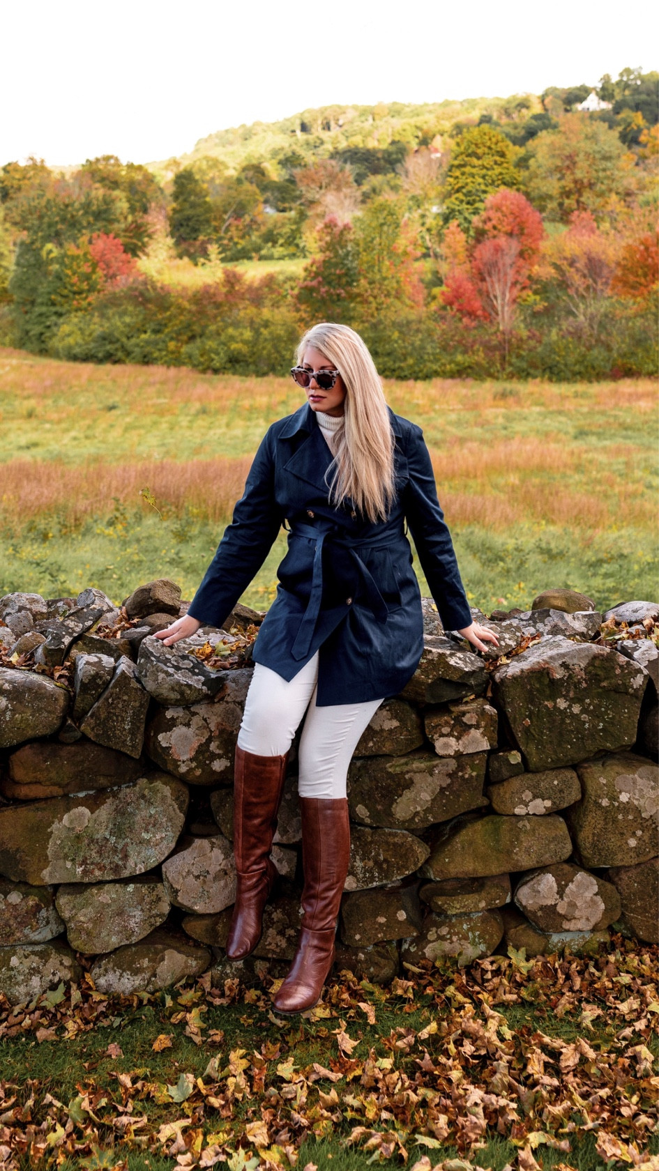 Only a few sizes left in this blue trench coat. Linking my whole outfit for you. This Donegal cashmere sweater is just dreamy 🤍🤍🤍

#LTKSeasonal #LTKsalealert #LTKover40