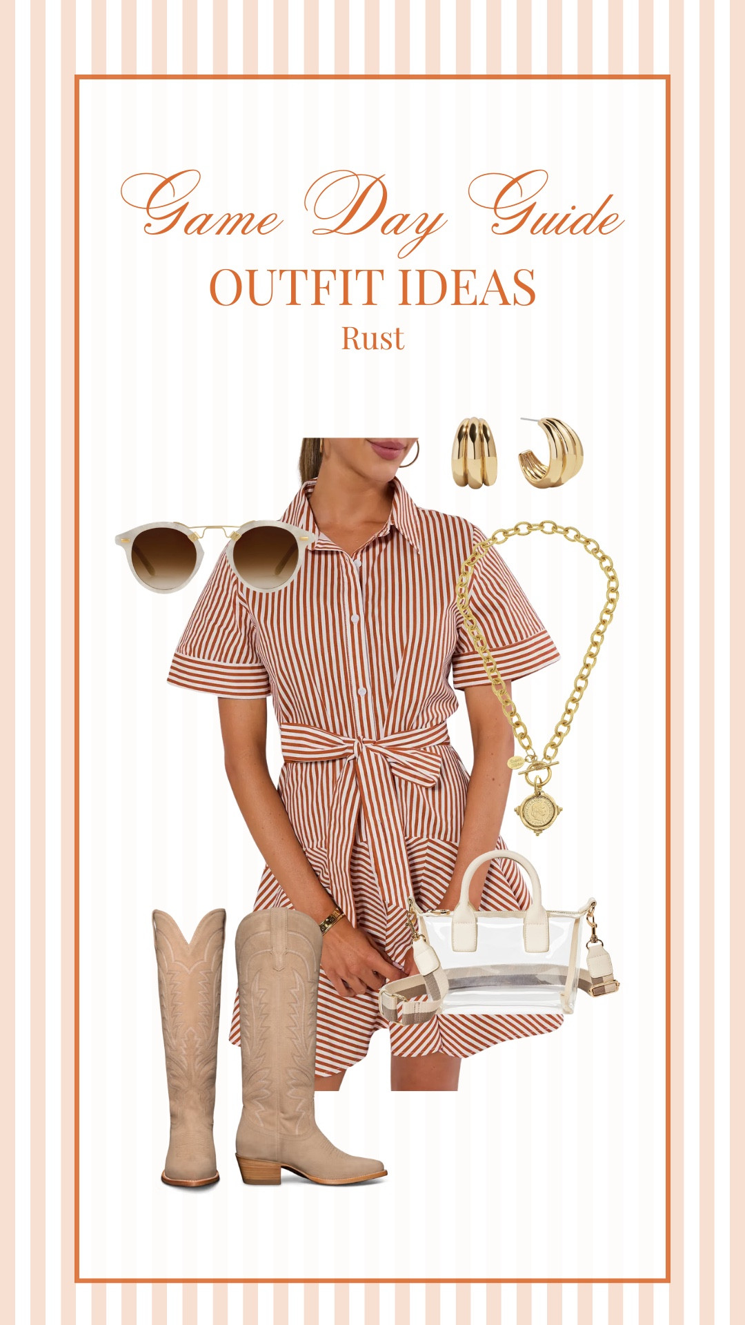 Rust orange Football Game Day outfit ideas!

Game day outfit // football game outfits