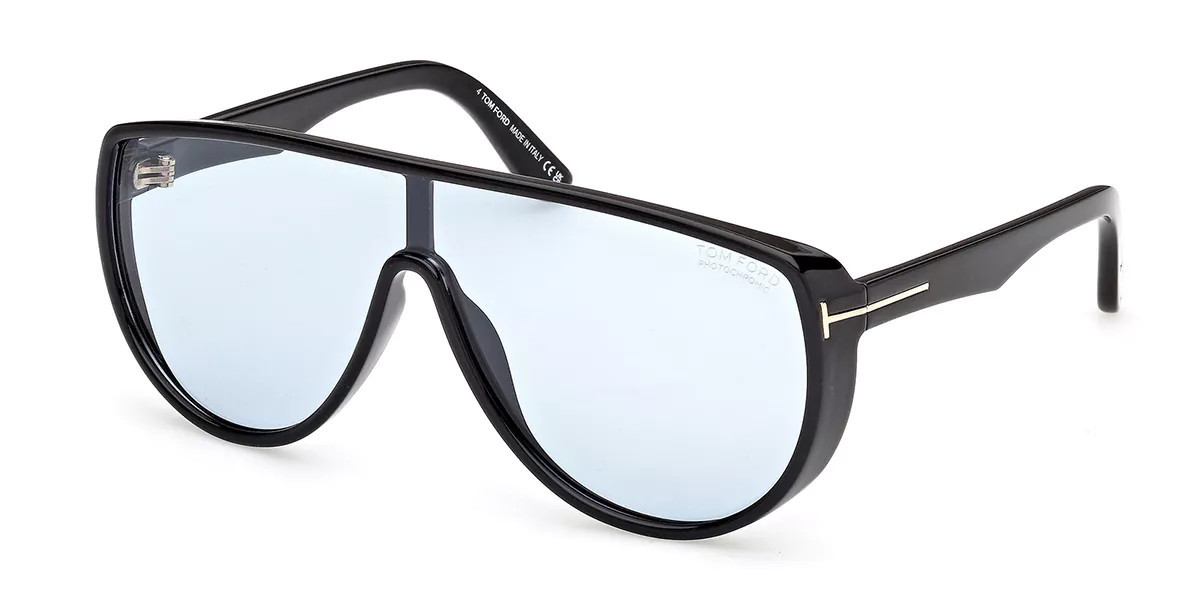 Tom Ford FT1182 ACHILLES 01V Men's Sunglasses Black Size 99 | SmartBuyGlasses Global
