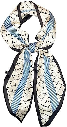 kcctoo 59" Mulberry Silk Like Head Scarf Women's Fashion Square Neck Satin Scarfs for Bag Hair Sc... | Amazon (US)