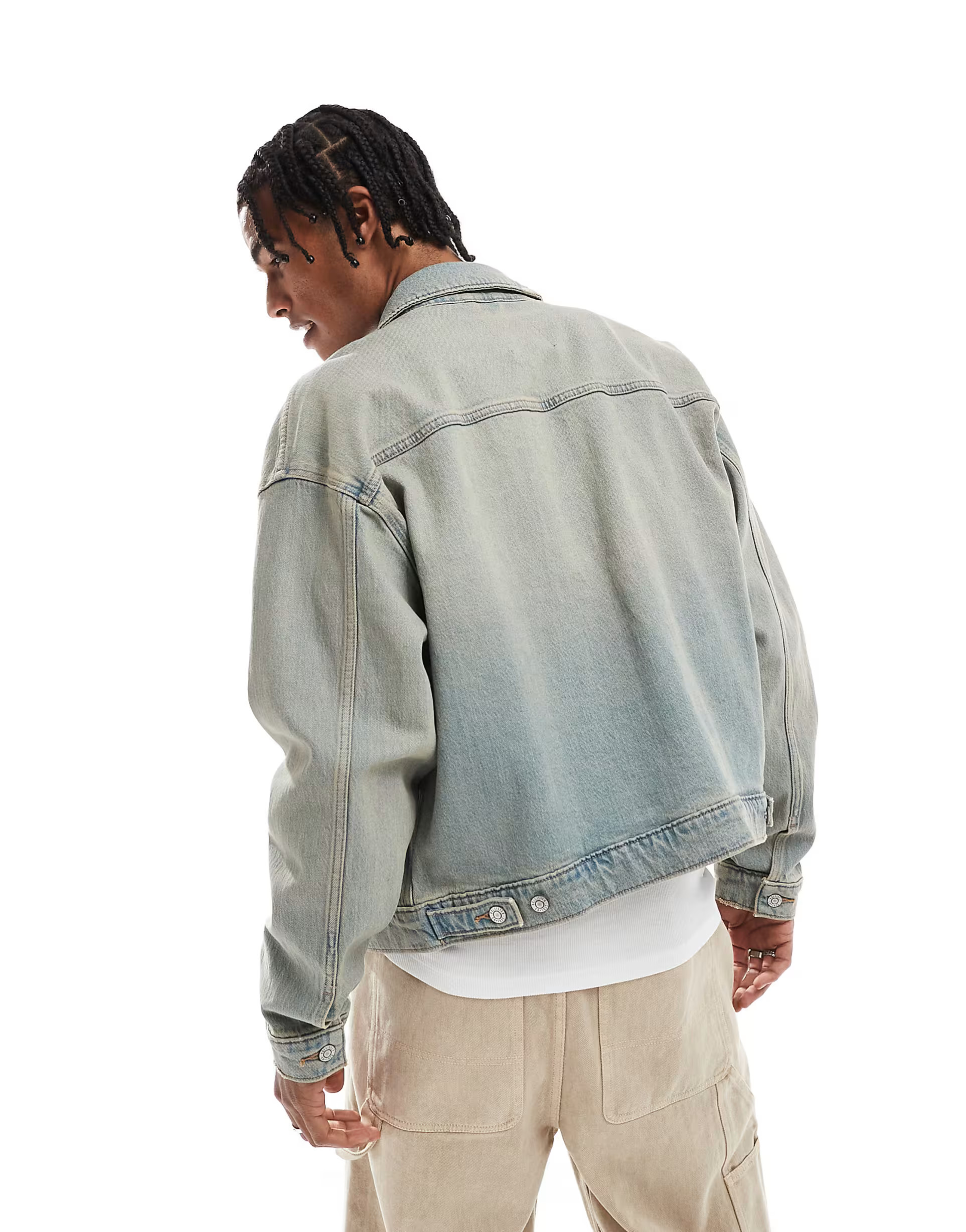 Hollister – Kastige Jeansjacke in grauer Waschung | ASOS | ASOS (Global)