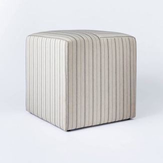 Lynwood Square Upholstered Cube - Threshold™ designed with Studio McGee | Target