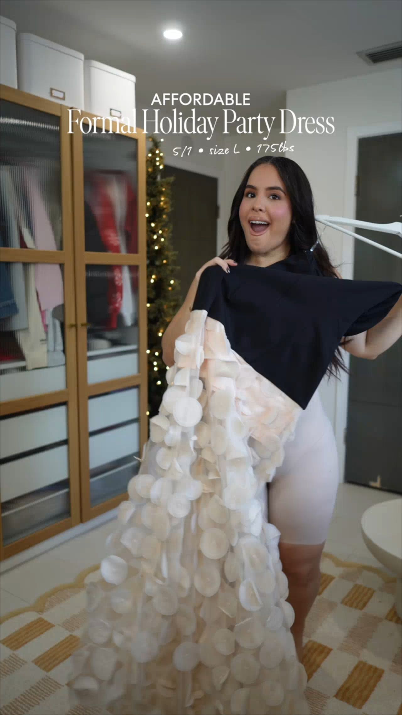 If you’re looking for a formal holiday dress that feels elegant and timeless, this one is stunning 🤍 

Wearing size L

#LTKMidsize #LTKHoliday #LTKootd