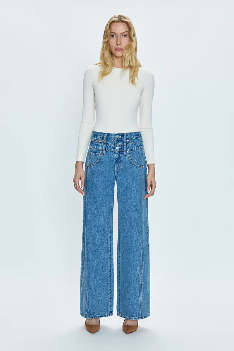 Caleb High Rise Stacked Waist - Venue | Pistola Denim