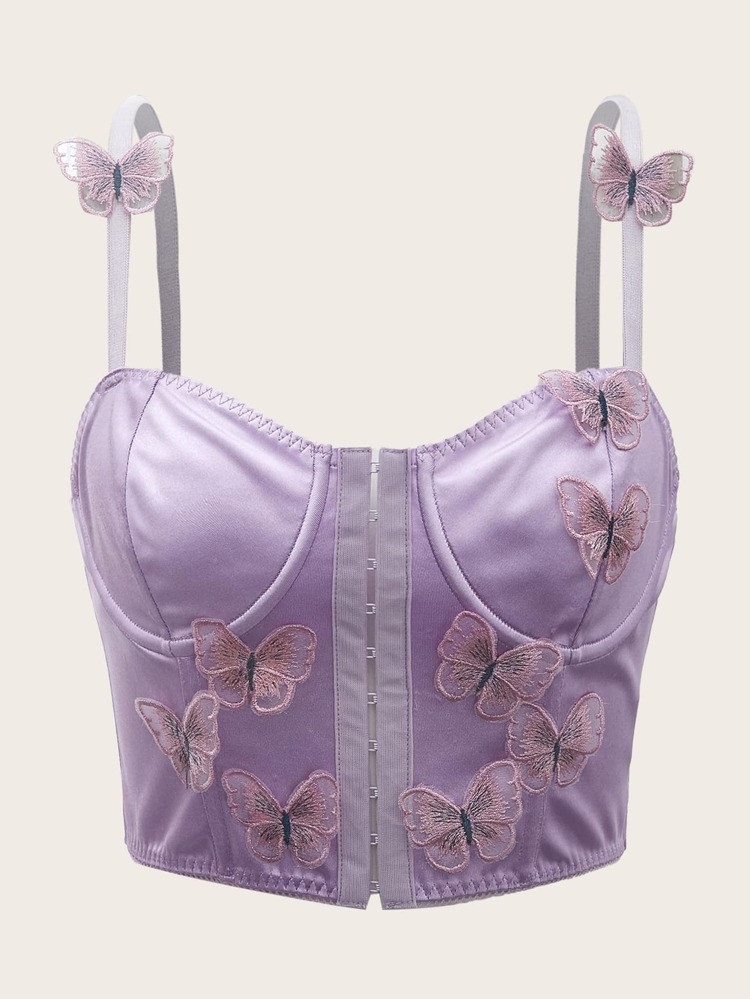 SHEIN ICON 90s Butterfly Patched Cami Top | SHEIN