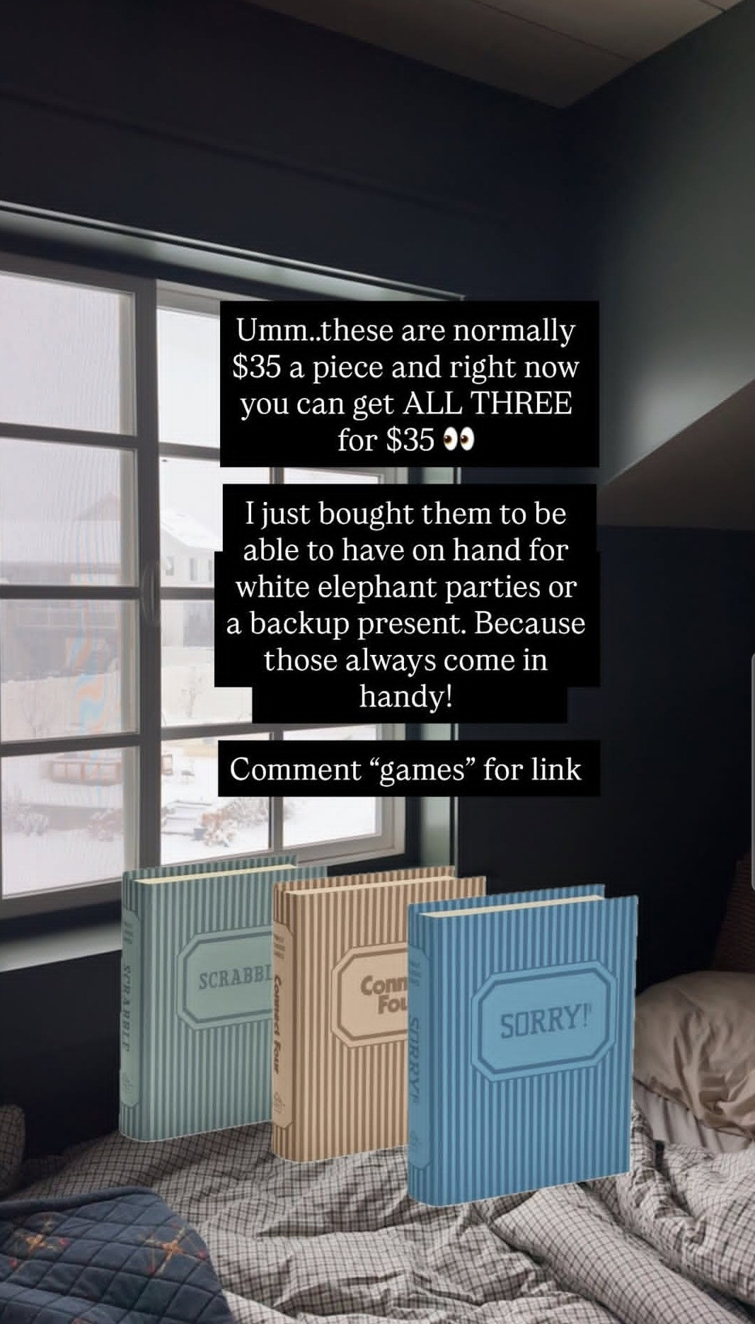 50% off these games in adorable book boxes today!!

#LTKGiftGuide #LTKHoliday #LTKHome