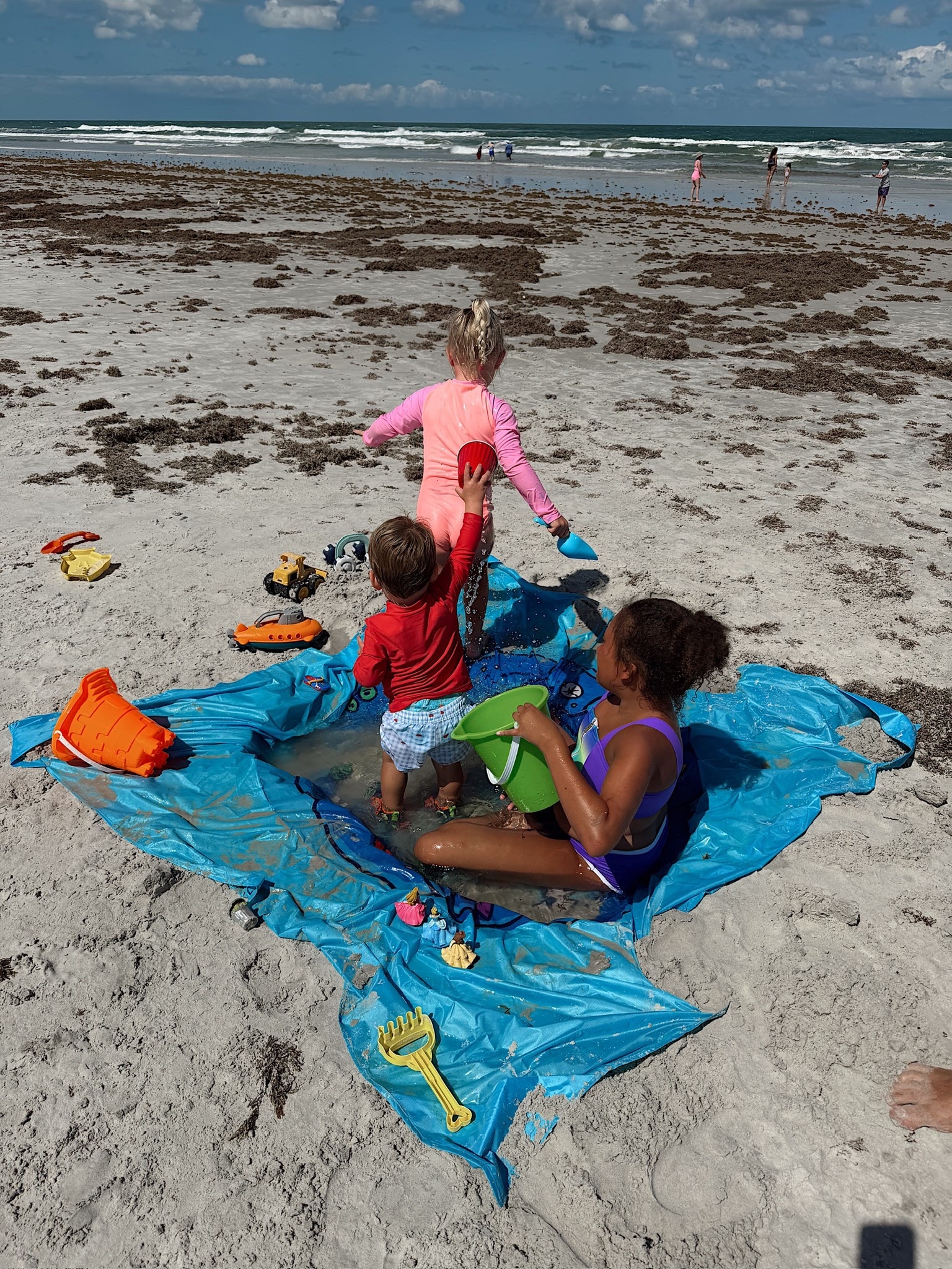 Beach vacation mom must-have is this pool blanket that is perfect for little ones! Linked all of our other toddler beach finds too!

#LTKKids #LTKTravel #LTKSwim
