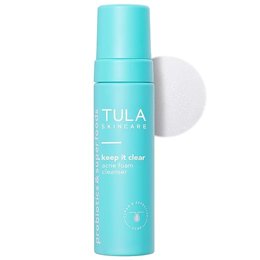 TULA Skin Care Keep It Clear - Acne Foam Cleanser, Contains Salicylic & Azelaic Acid & Probiotics... | Amazon (US)