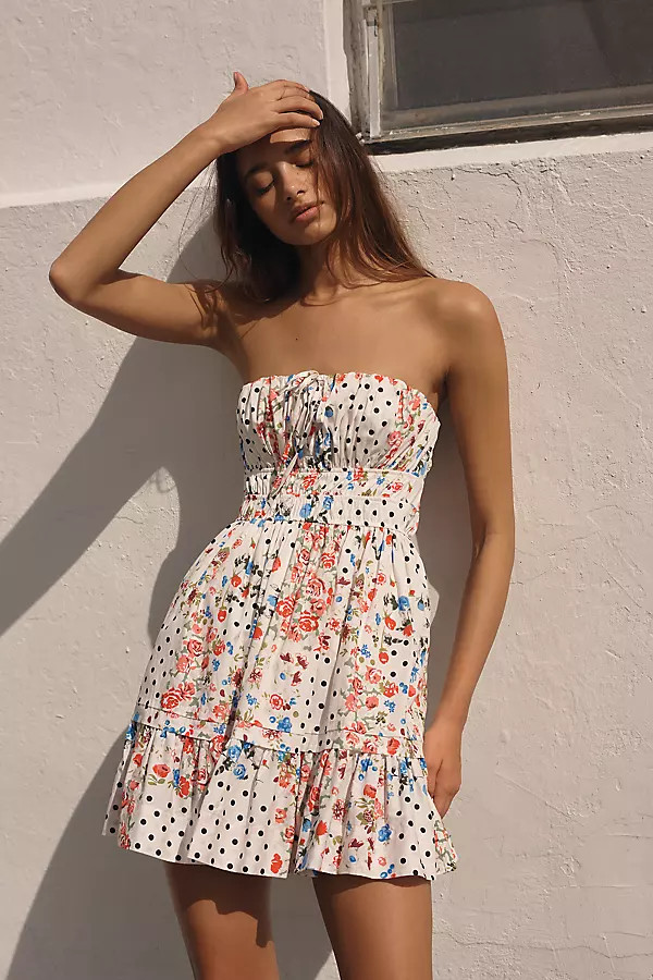 The Somerset Strapless Mini Dress | Anthropologie (US)