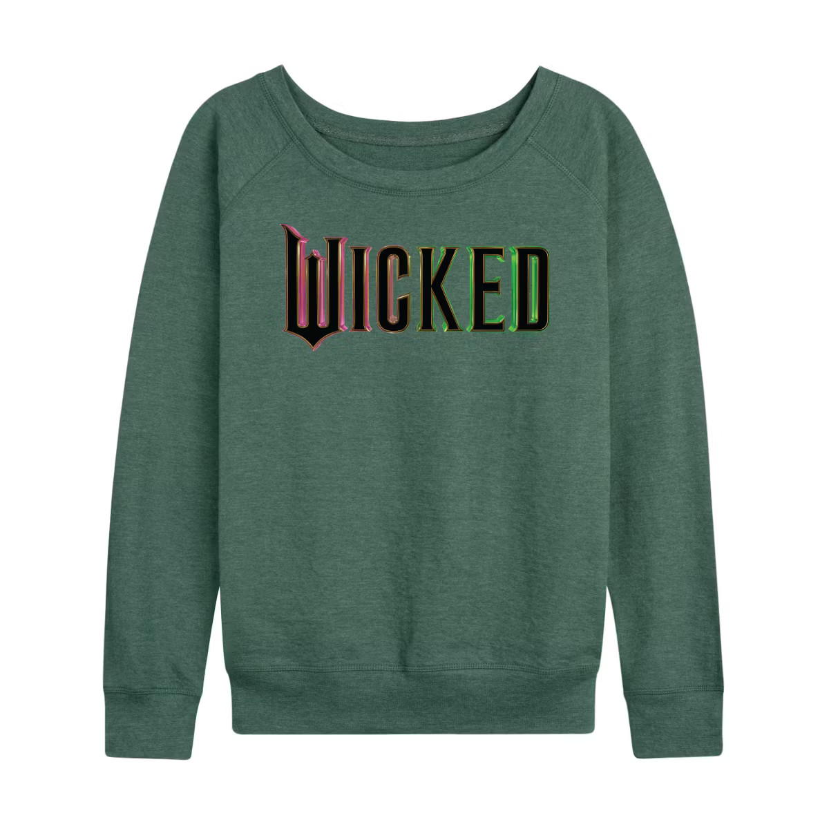 Women's - Wicked - Theatrical Movie Logo Graphic French Terry Slouchy | Target