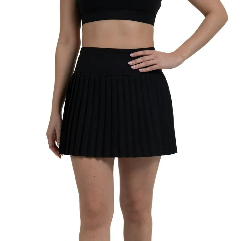 YITTY Active Women's Pleated Tennis Skirt with Built-in Short, Athleisure, 4-Way-Stretch, Iconic ... | Walmart (US)
