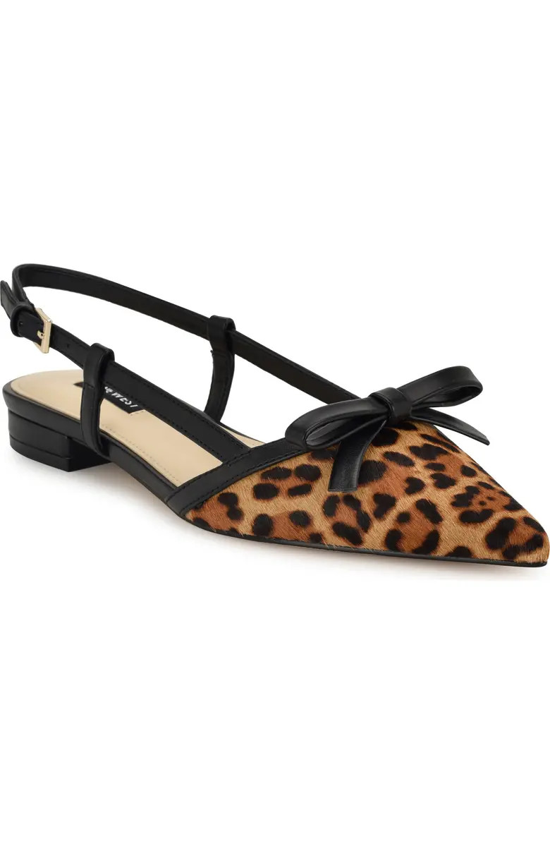 Grean Genuine Calf Hair Pointed Toe Flat (Women) | Nordstrom