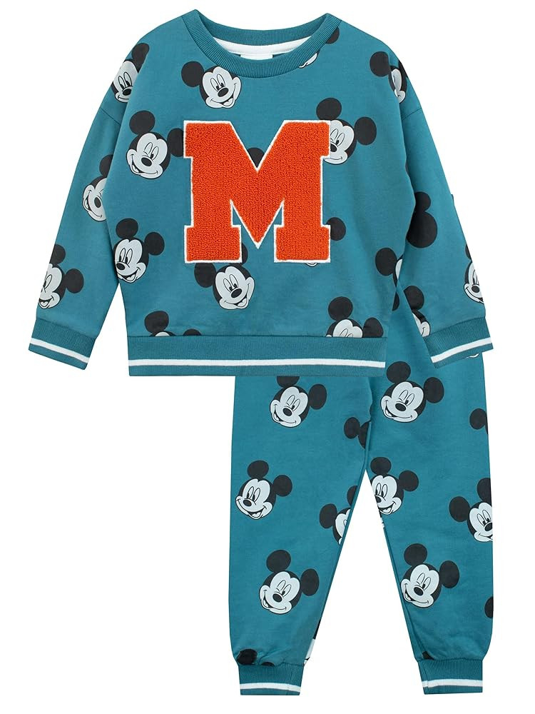 Disney Mickey Mouse Outfit | Boys Sweatshirt and Joggers Co Ord Set | Mickey Mouse Tracksuit For ... | Amazon (US)