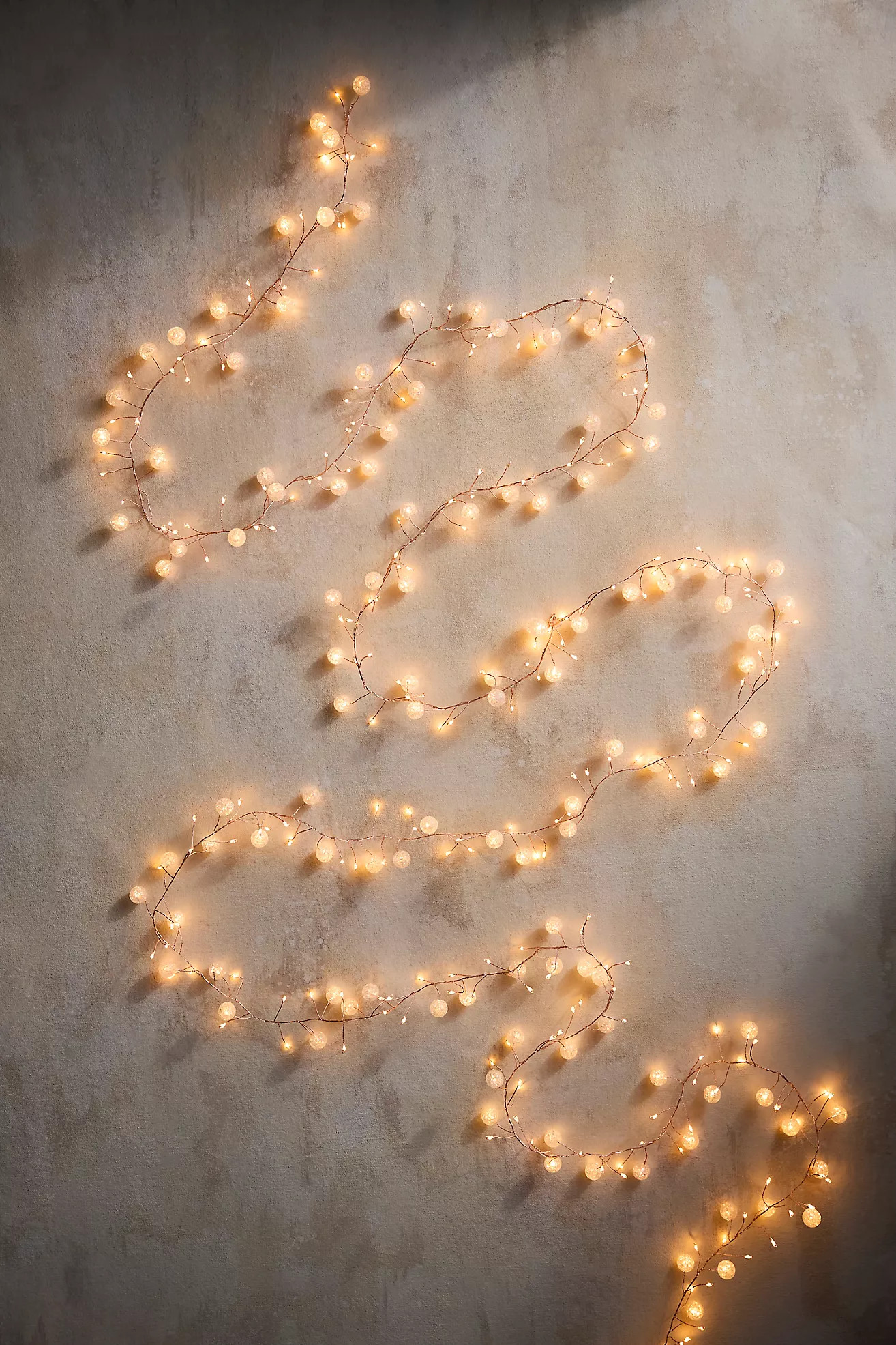 Stargazer Twinkling Clear Beaded Light Garland | Anthropologie (US)