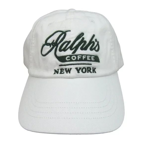Polo Ralph Lauren Ralph's Coffee New York NYC Baseball Hat Cap White NEW | Poshmark