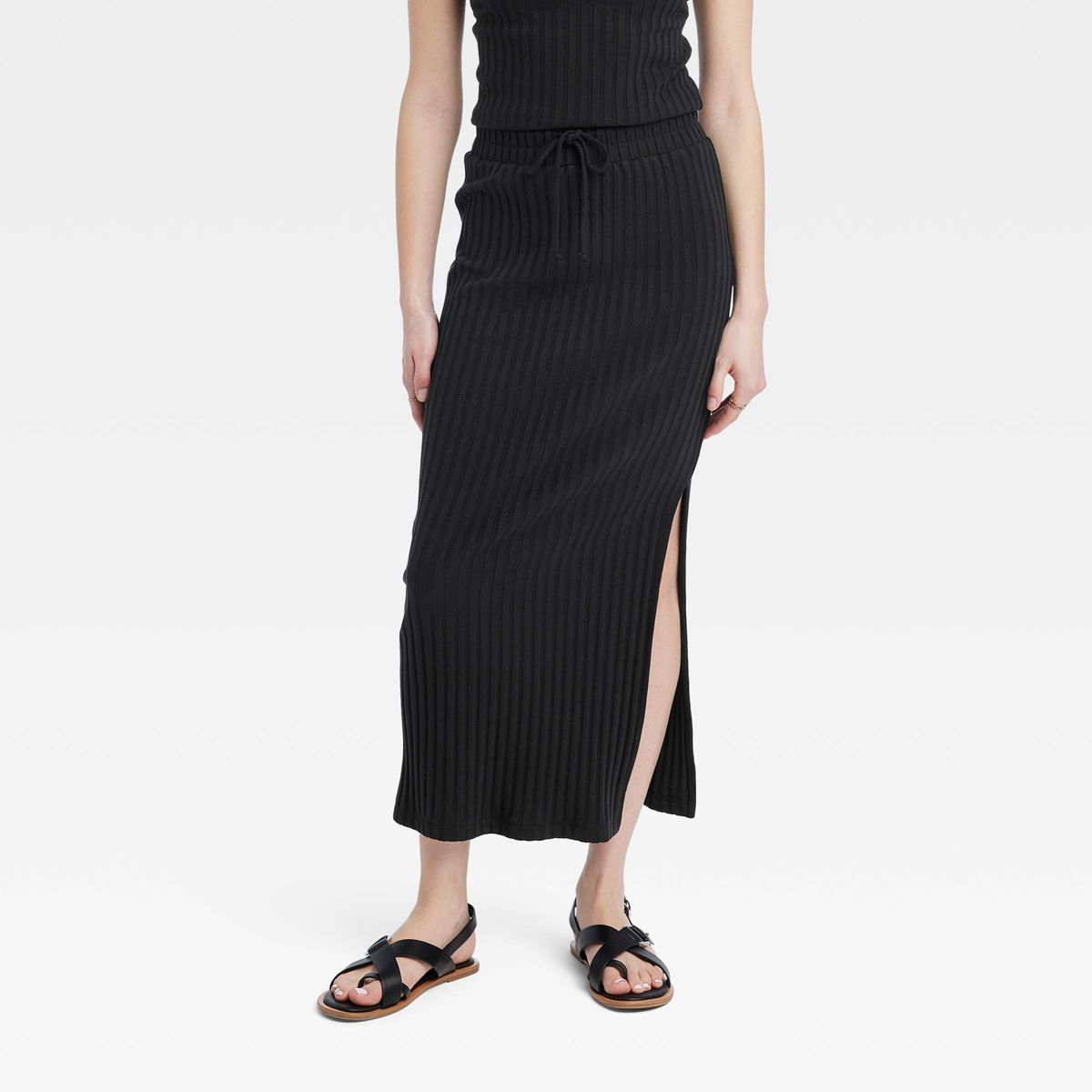 Women's Rib Knit Midi Skirt - Universal Thread™ | Target