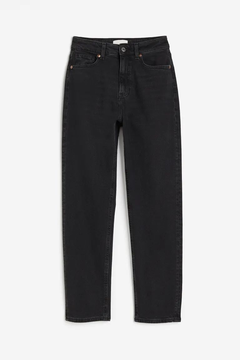 Slim Mom High Ankle Jeans - Dark grey - Ladies | H&M GB | H&M (UK, MY, IN, SG, PH, TW, HK)