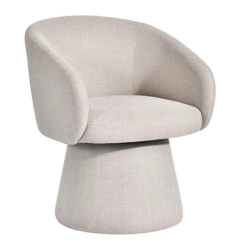 Stoehrs 25" Wide Modern Sleek Chenille Curved Back Modern Dining Chairs | Wayfair North America