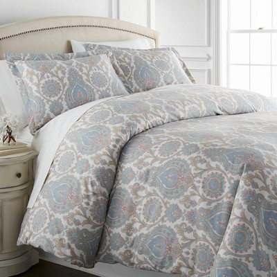 Southshore Fine Living Boho Paisley Oversized 3-Piece Comforter Bedding Set Aqua Full / Queen | Target