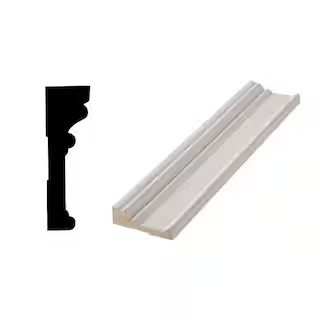 RB03 1−1/16 in. x  3−1/2 in. Primed Finger Jointed Wood Casing (Sold by Linear Foot) | The Home Depot