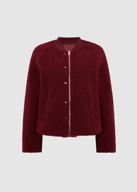 REVERSIBLE BOMBER JACKET - CHERRY | WAT The Brand