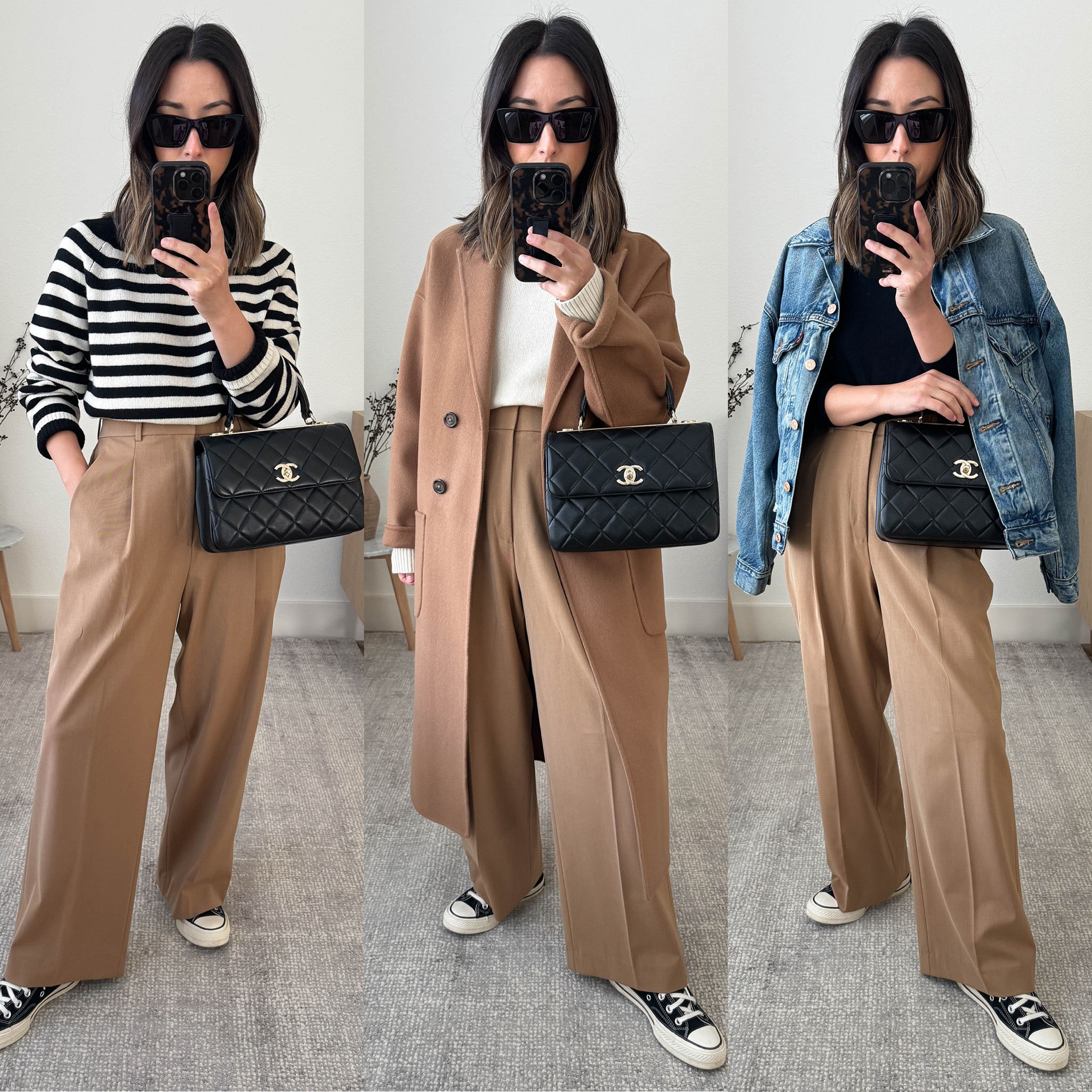 3 ways to wear camel trousers. These are all from my fall capsule wardrobe. 

#LTKshoecrush #LTKfindsunder100 #LTKSeasonal