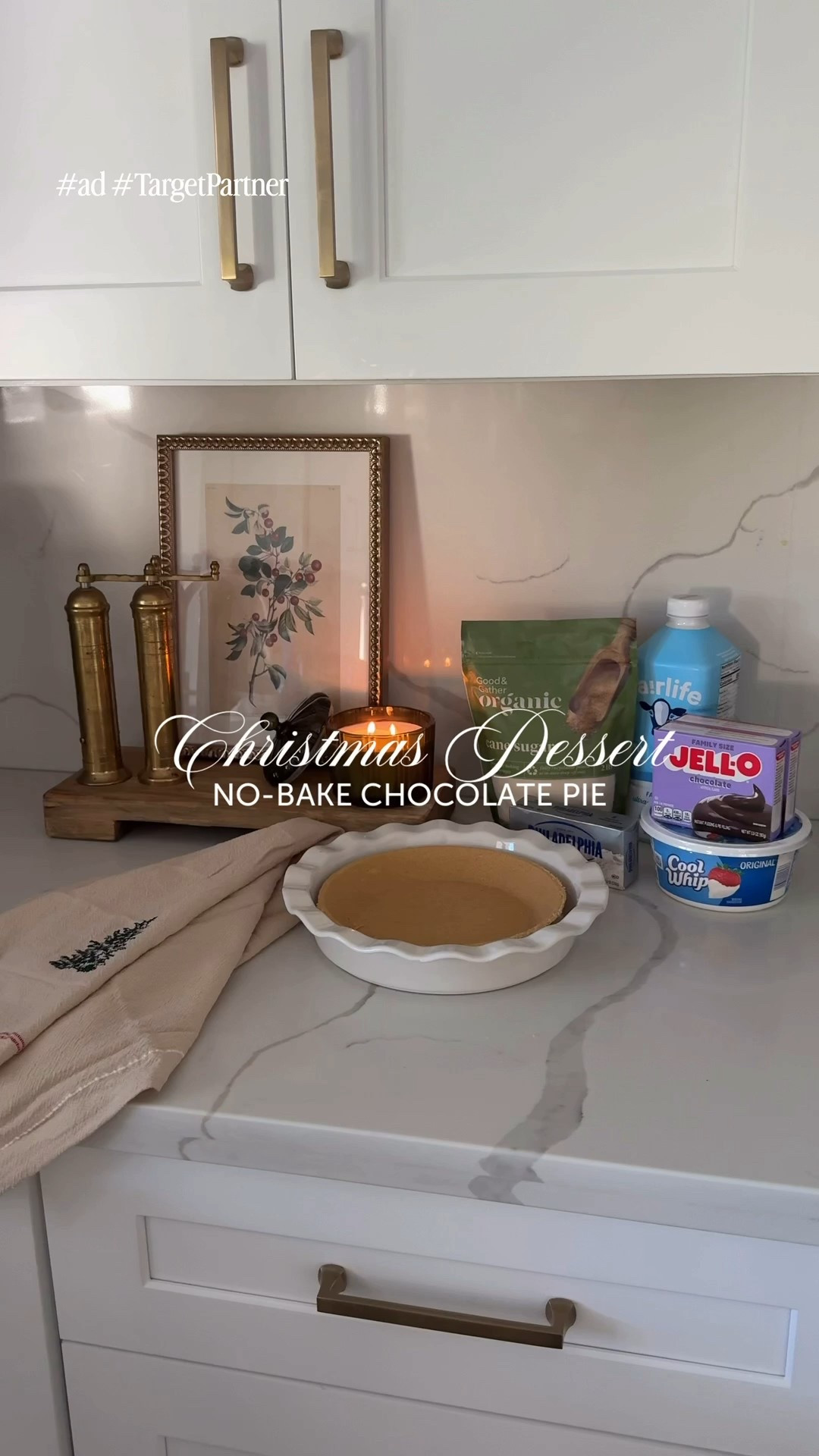#AD  @Target has you covered for all things holiday hosting 🥧🌲 from easy desserts to effortless cleanup 🍫✨ I grabbed everything I needed for the easiest no-bake chocolate pie that’s perfect for Christmas ❤️

Recipe:
✨ In a mixing bowl, Mix 1 pkg (8 oz) cream cheese, softened + 1 Tbsp milk &  2 Tbsp Good & Gather sugar until blended. Stir in 1½ cups @coolwhip and spread onto Favorite Day crust.
✨ In a separate bowl, Mix 2 pkg (3.9 oz) @Heinz @Jello Chocolate Instant Pudding with 2 cups cold milk with whisk for 2 min. Stir in remaining COOL WHIP and layer on top of the cream cheese layer.
✨Refrigerate 4 hours or until firm & then enjoy ✨

And cleanup? @mycascade Platinum Plus makes it effortless 👏🏼

#TargetPartner #TargetFinds, #TargetStyle, #HeinzPartner #Coolwhippartner #Jellopartner #CascadePartner #TargetHome #HolidayHosting #EasyDessertRecipe #NoBakeDessert #ChristmasRecipes



#LTKfoodie #LTKSeasonal #LTKHoliday