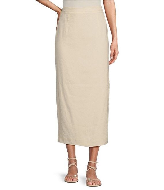 x M.G. Style Riviera Coordinating Linen Blend Skirt | Dillard's