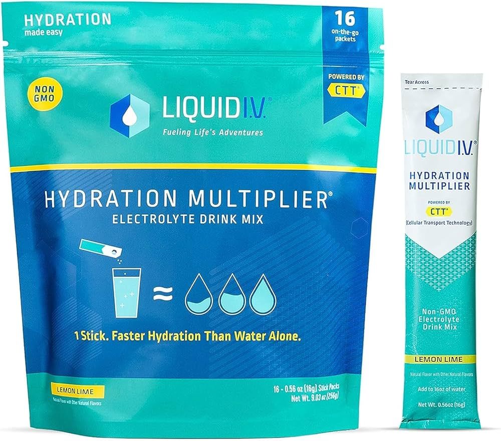 Liquid I.V.® Hydration Multiplier® - Lemon Lime - Hydration Powder Packets | Electrolyte Powder... | Amazon (US)