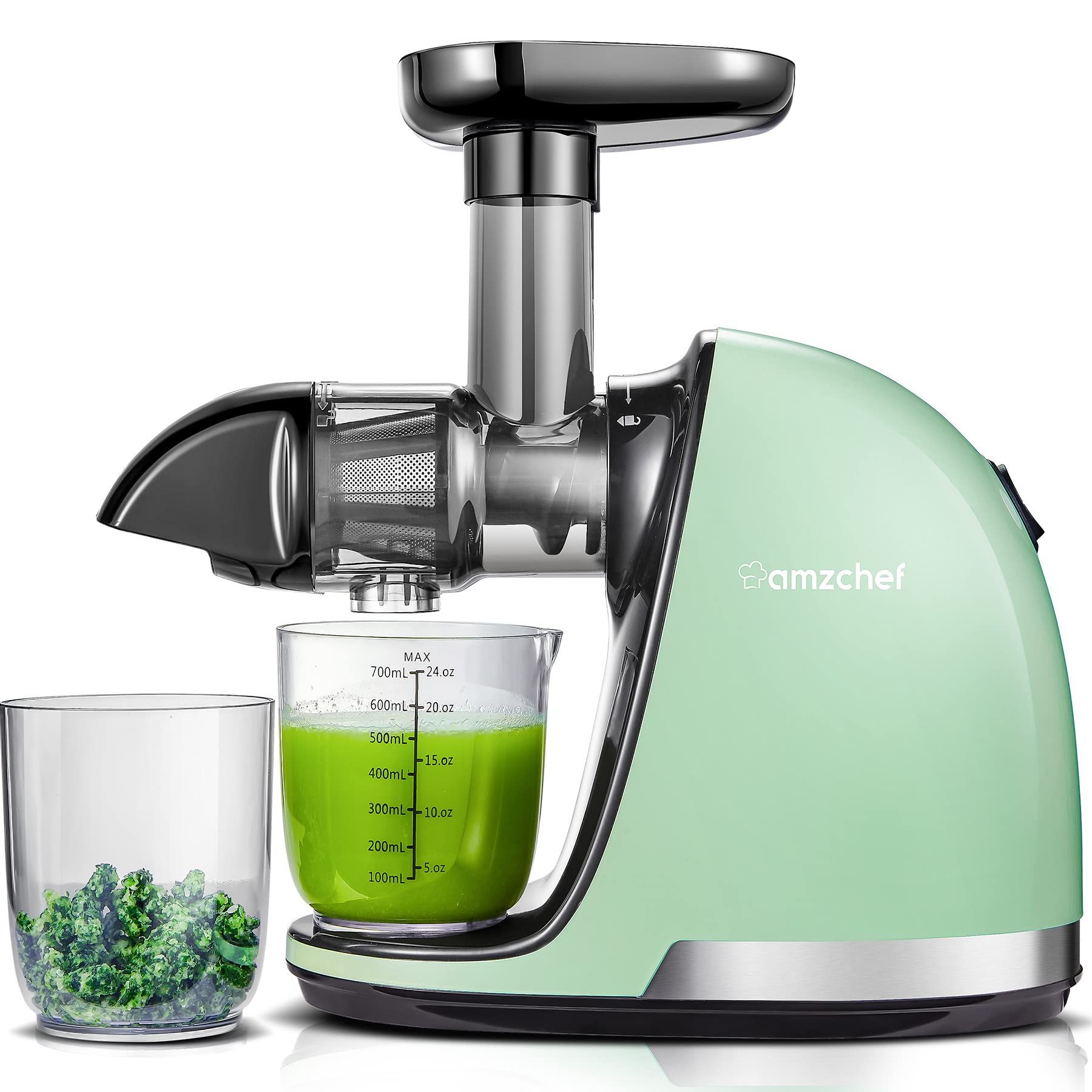 amzchef Juicer Machines, Slow Masticating Juicer Extractor Easy to Clean, Slow Juicers with Quiet... | Amazon (US)