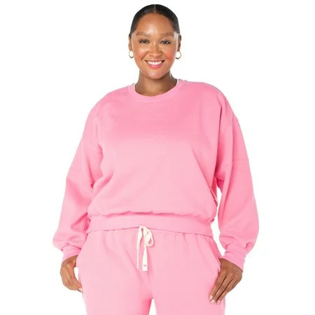 Celebrity Pink Women's Oversized Boyfriend Sweatshirt Celebrity Pink Women's and Women's Plus Oversized Boyfriend Sweatshirt, Sizes XS-4X | Walmart (US)