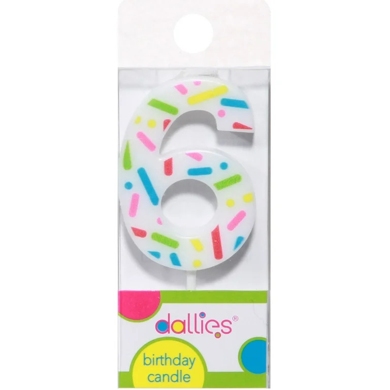 Dallies Birthday Candle, #6 | Walmart (US)