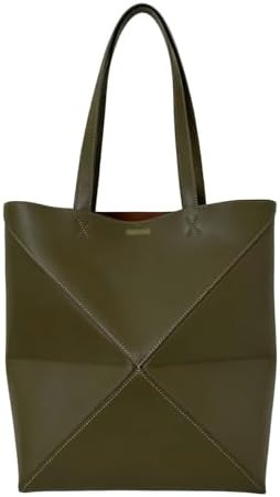 Leather Handbag for Women - Fashion Puzzle Crossbody Purse - Foldable Puzzle Bag - Geometric Tote... | Amazon (US)